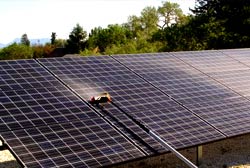 Puretecs solar panel cleaning